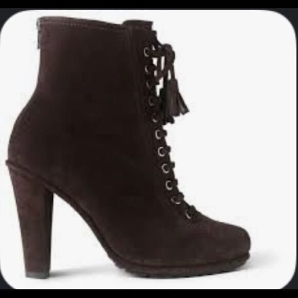 ALL SAINTS Grimsby Brown Suede Lace Up Boot NWOB Size 8 - Picture 1 of 9